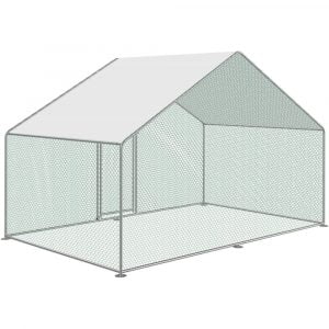 con cubierta impermeable para patio granja 300x300 - Gallinero Galvanizado 6x3x2